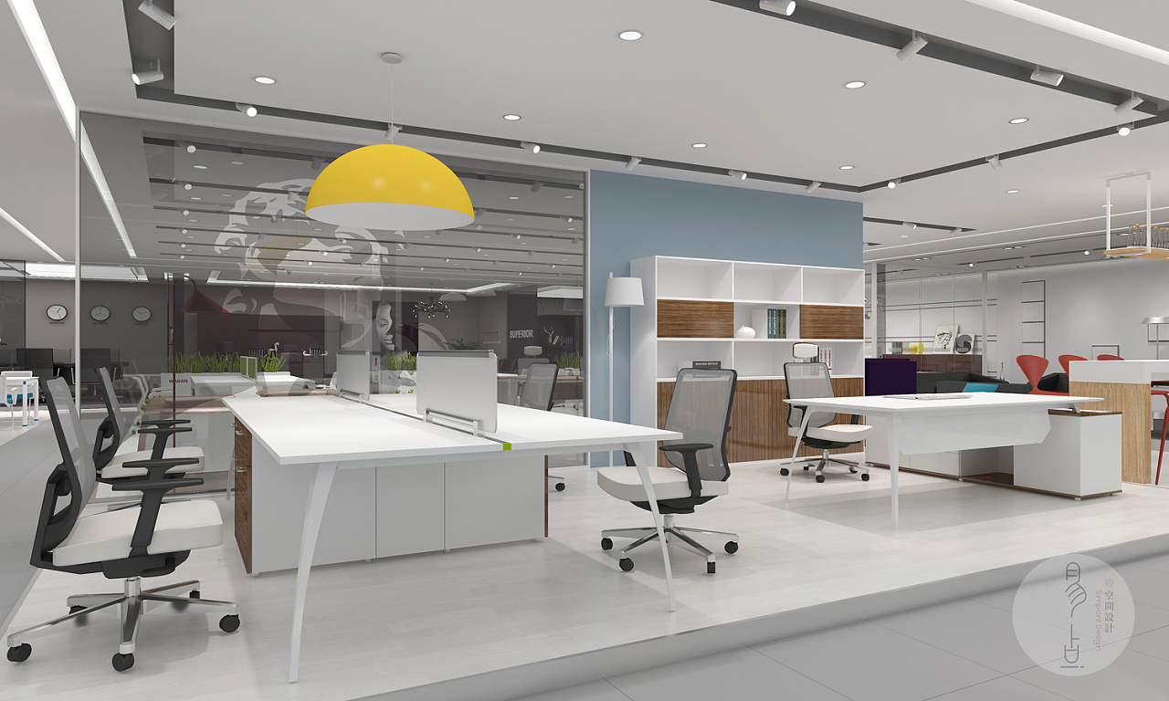 办公家具形象店|空间|展示设计 |易点设计 