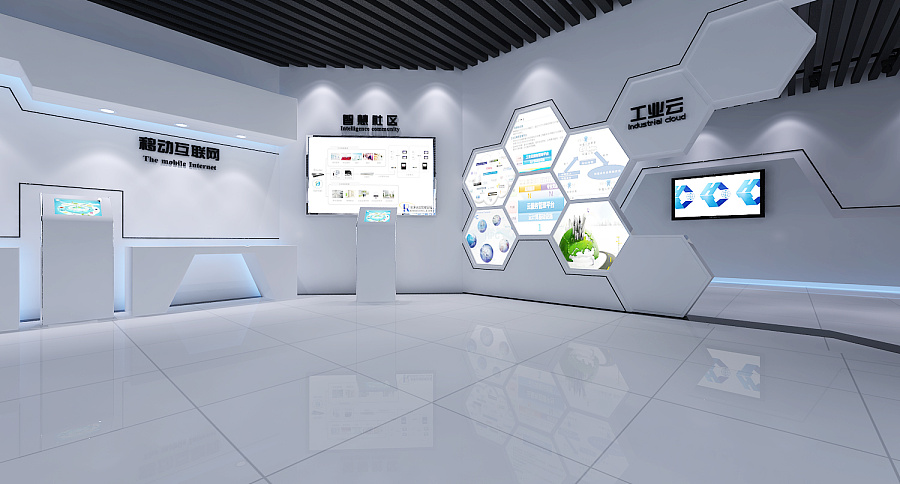 惠通智能科技展厅|展示/橱窗/店面设计|空间/建筑|你们崩溃了没丶 - 原创设计作品 